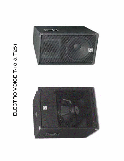 ELECTRO VOICE T 18 www.proaudiosuriname.com